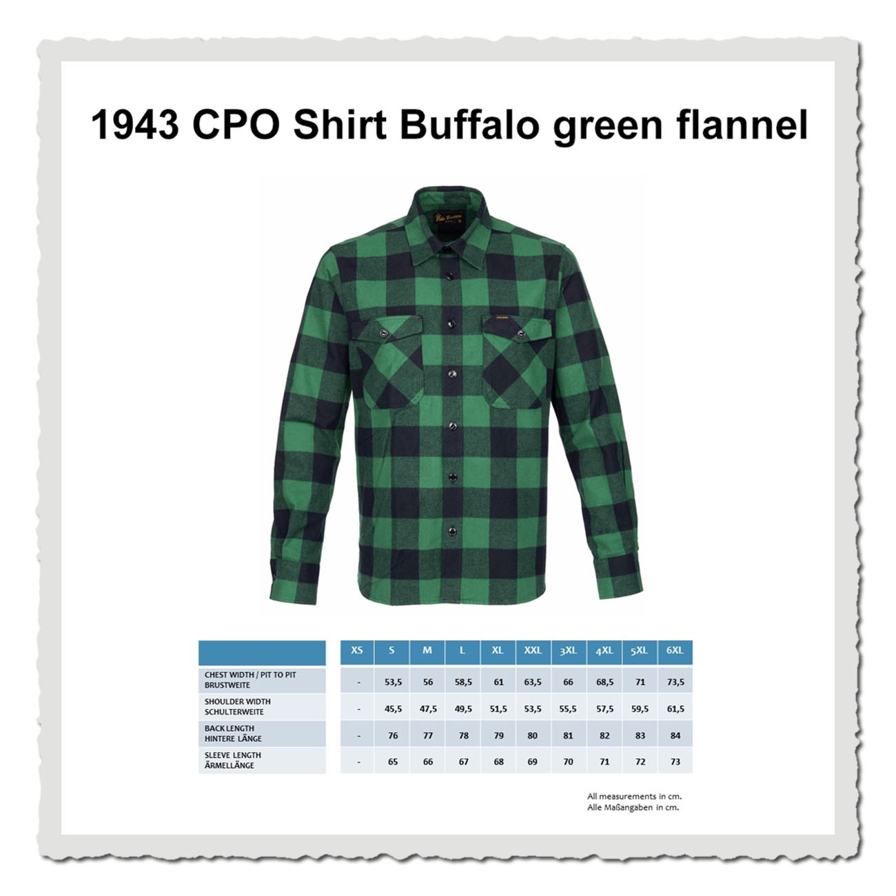 Klassisches Holzfällerhemd Herren – Buffalo Check Baumwolle