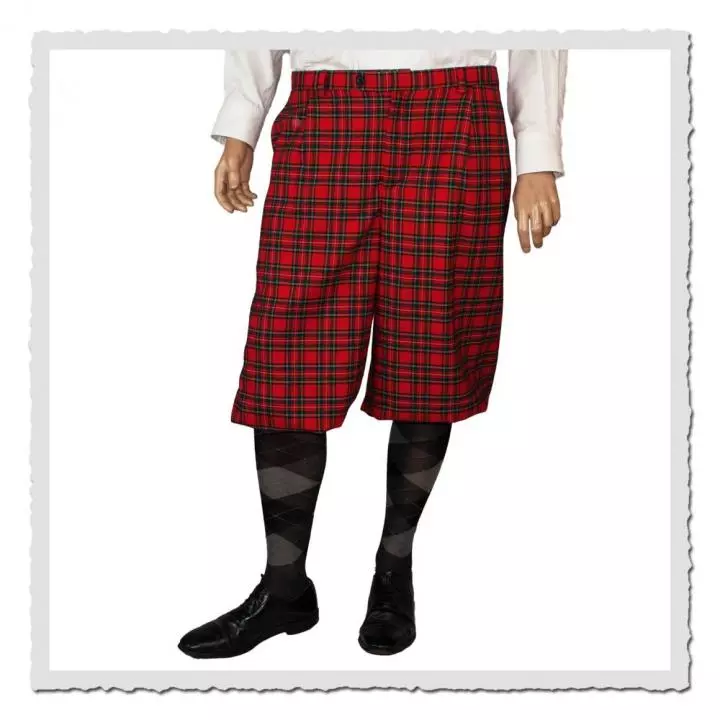 Knickerbocker Friedrich von Retronia – Vintage-Hose in Rot kariert, für Golfspieler im Hickory-Style