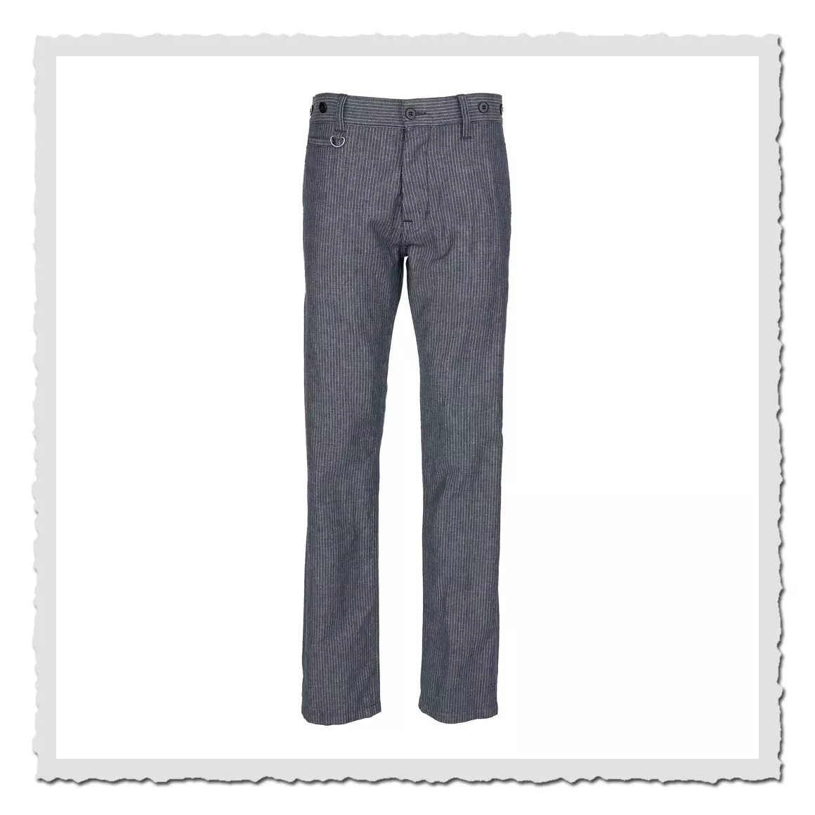 1942 Hunting Pant grey striped linen