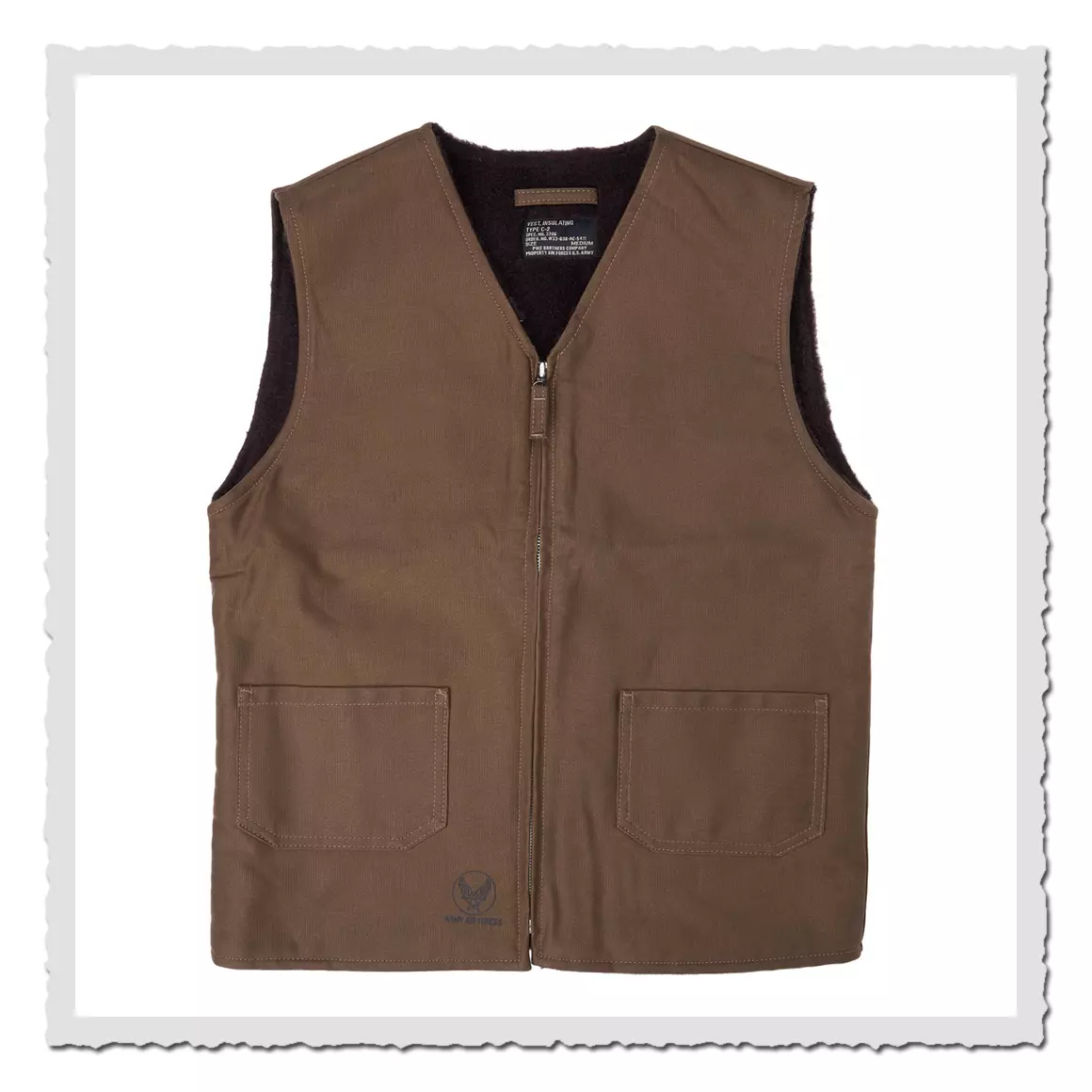 1942 C2 Vest waxed khaki