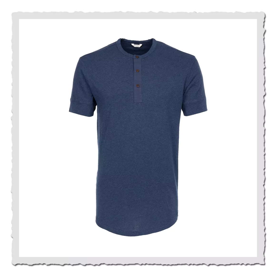 1927 Henley Short Sleeve indigo melange