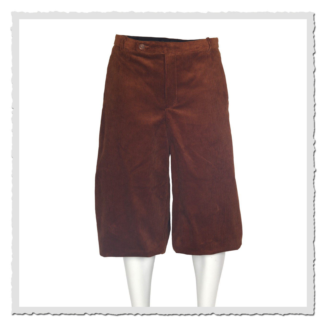 Retronia Knickerbocker Karl Cord braun – Retro-Hose für Herren, ideal für Oldtimer & Golf