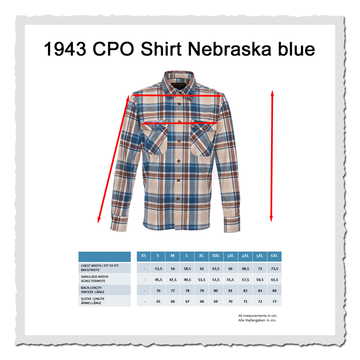 1943 CPO Shirt Nebraska blue