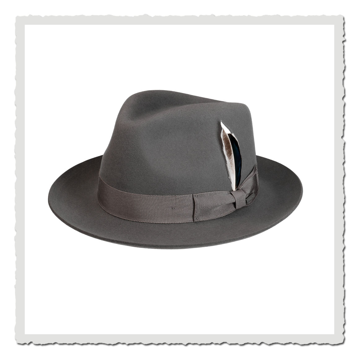 Fedora Woolfelt/Cashmere hellgrau