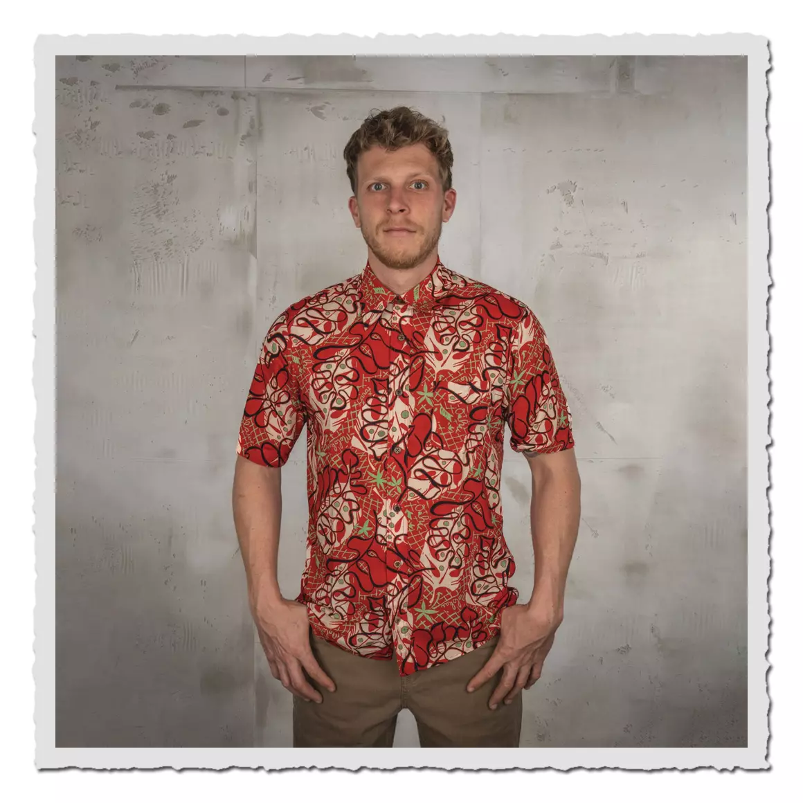 1948 Surf Shirt Kahoolawe Red