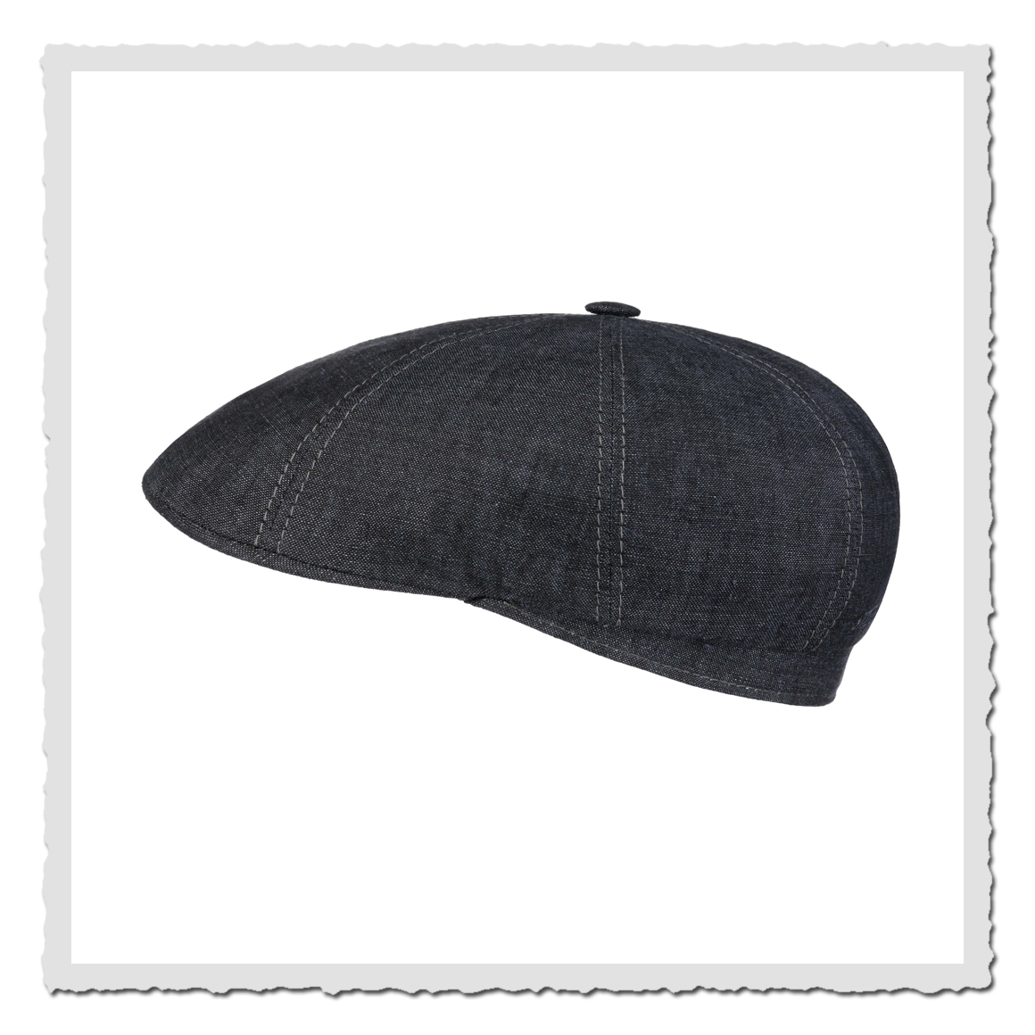 8-Panel Cap Linen dunkelgrau