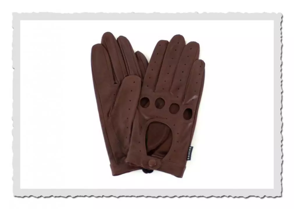 Autofahrer-Handschuh chestnut
