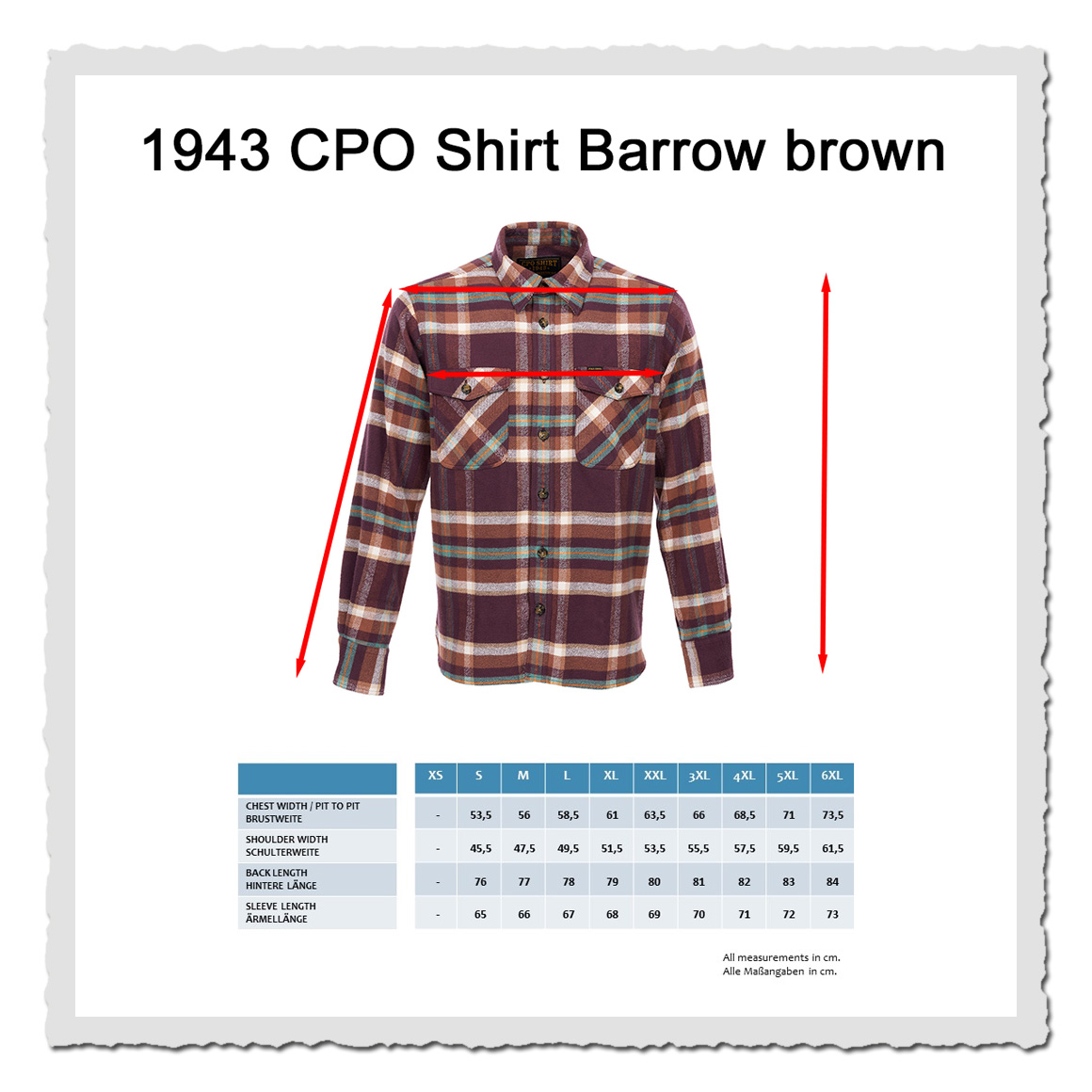 1943 CPO Shirt Barrow brown