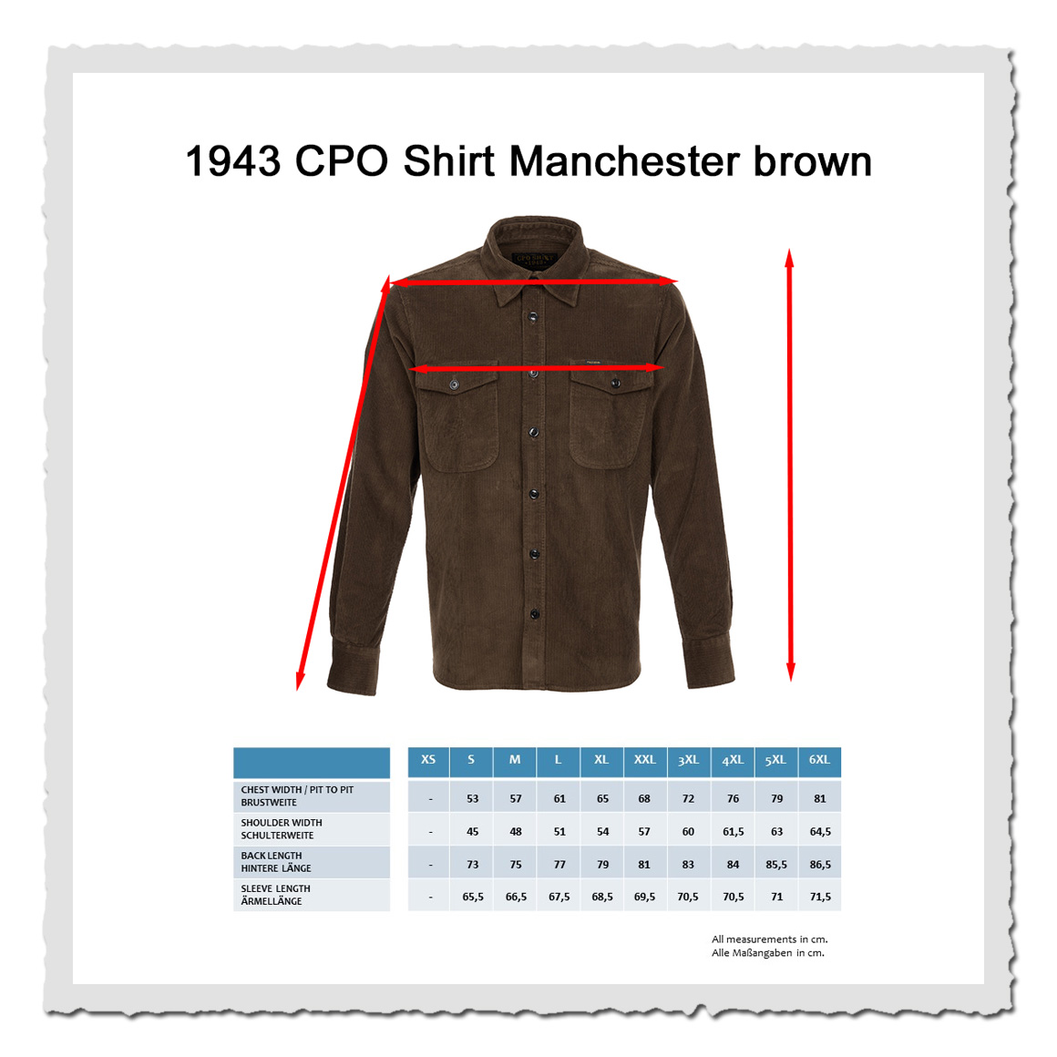 1943 CPO Shirt Manchester brown