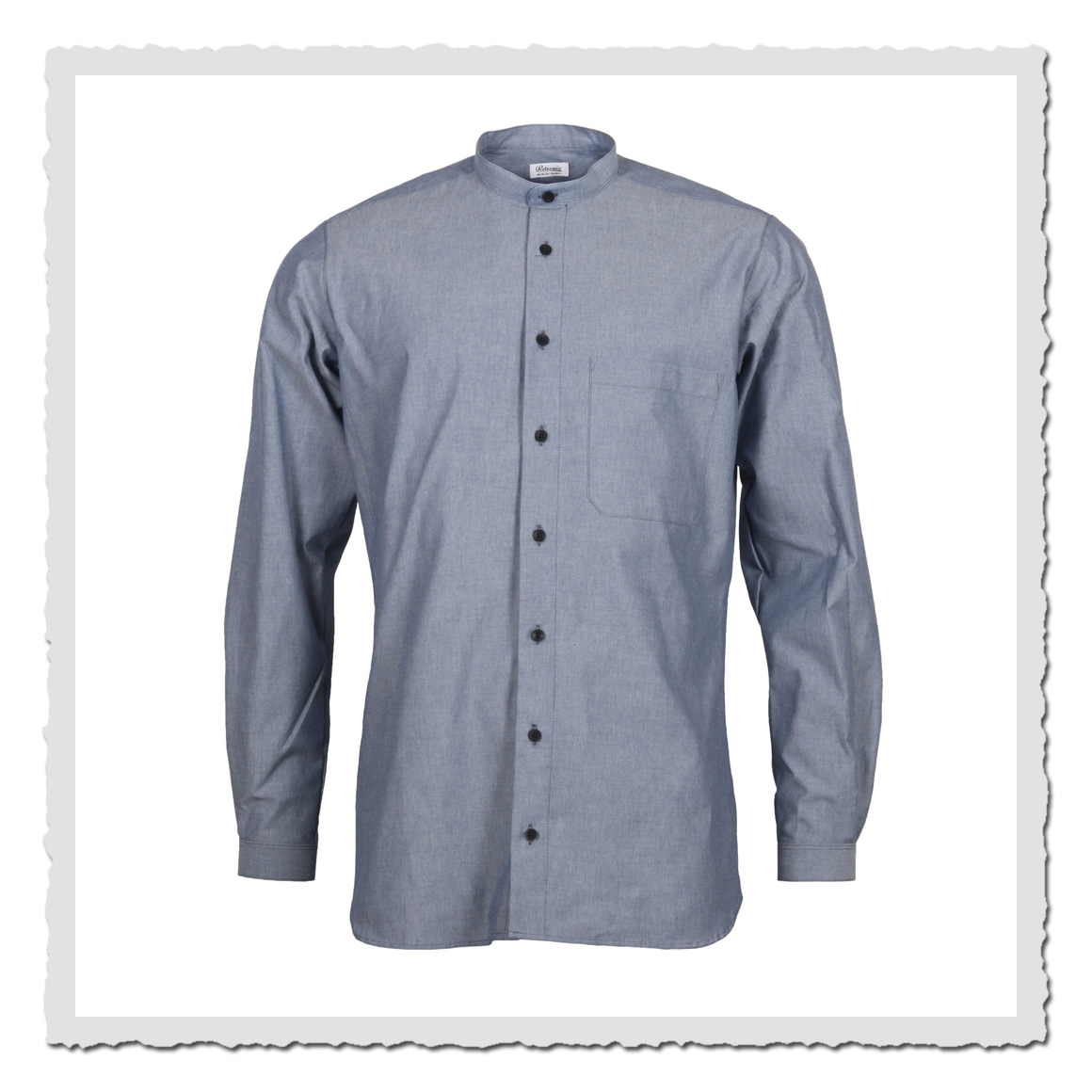 Arbeiterhemd Emil blau-grau chambray