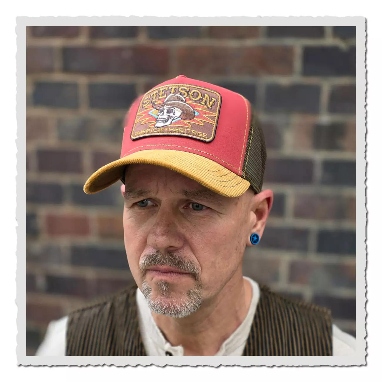 Stetson Trucker Cap Skull – Retro-Cap mit Totenkopf-Stickerei