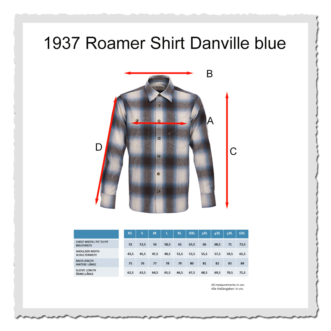 1937 Roamer Shirt Danville blue