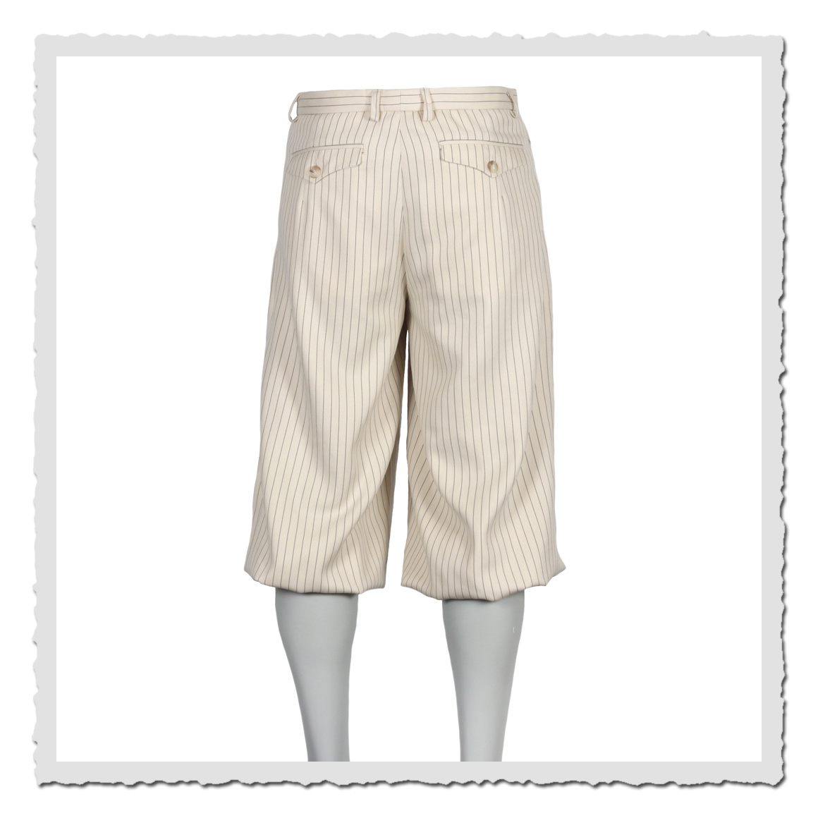 nickerbocker Retronia Friedrich – elfenbeinfarbene Herrenhose im Vintage-Stil für Swing Partys