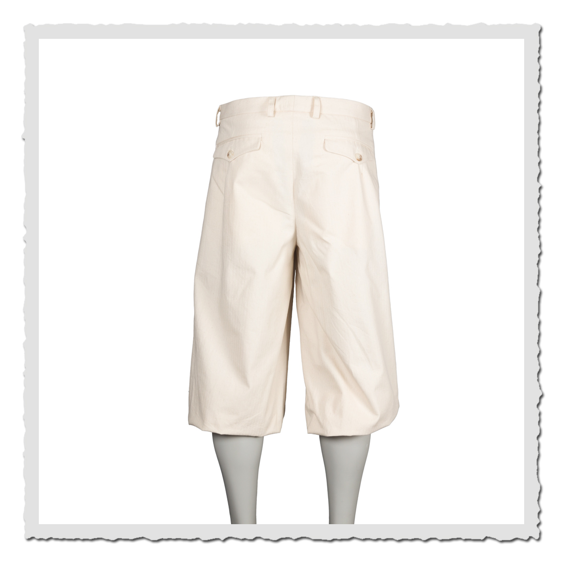 Retronia Knickerbocker Friedrich sand-weiß – Retro Golfhose im 20er Jahre Stil für Herren