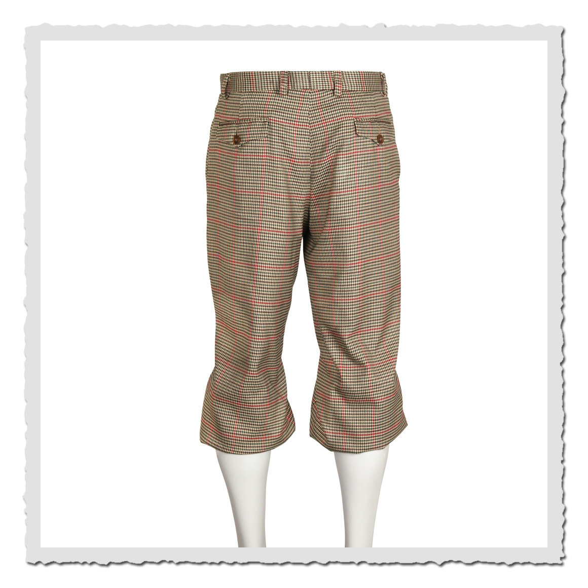 Retronia Knickerbocker Karl kariert – klassische Herren Golfhose mit Retro-Charme