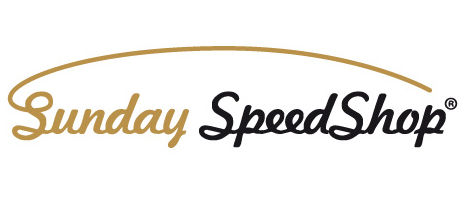 Markenlogo von Sunday SpeedShop mit elegantem, retro-inspiriertem Design