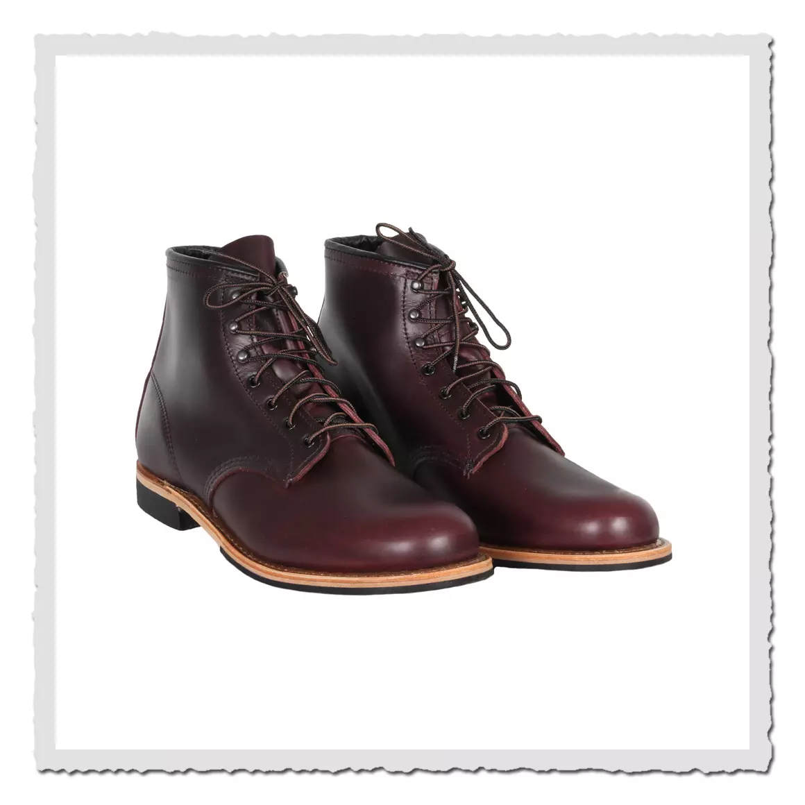 Beckman 9419 Black Cherry – elegante Schnürstiefel für Herren mit Goodyear-Welt-Konstruktion