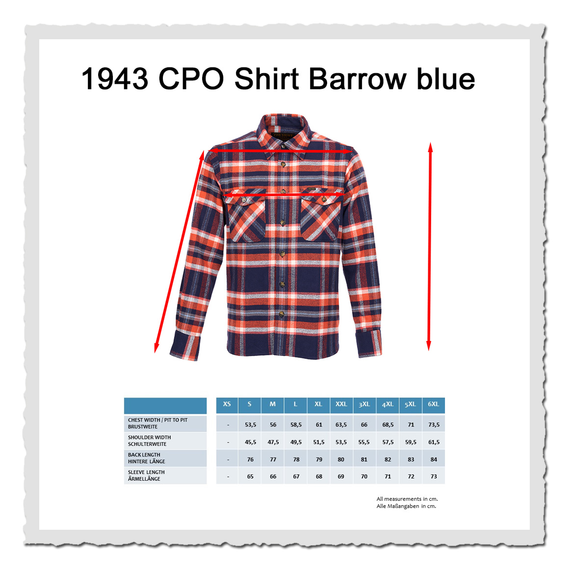 1943 CPO Shirt Barrow blue