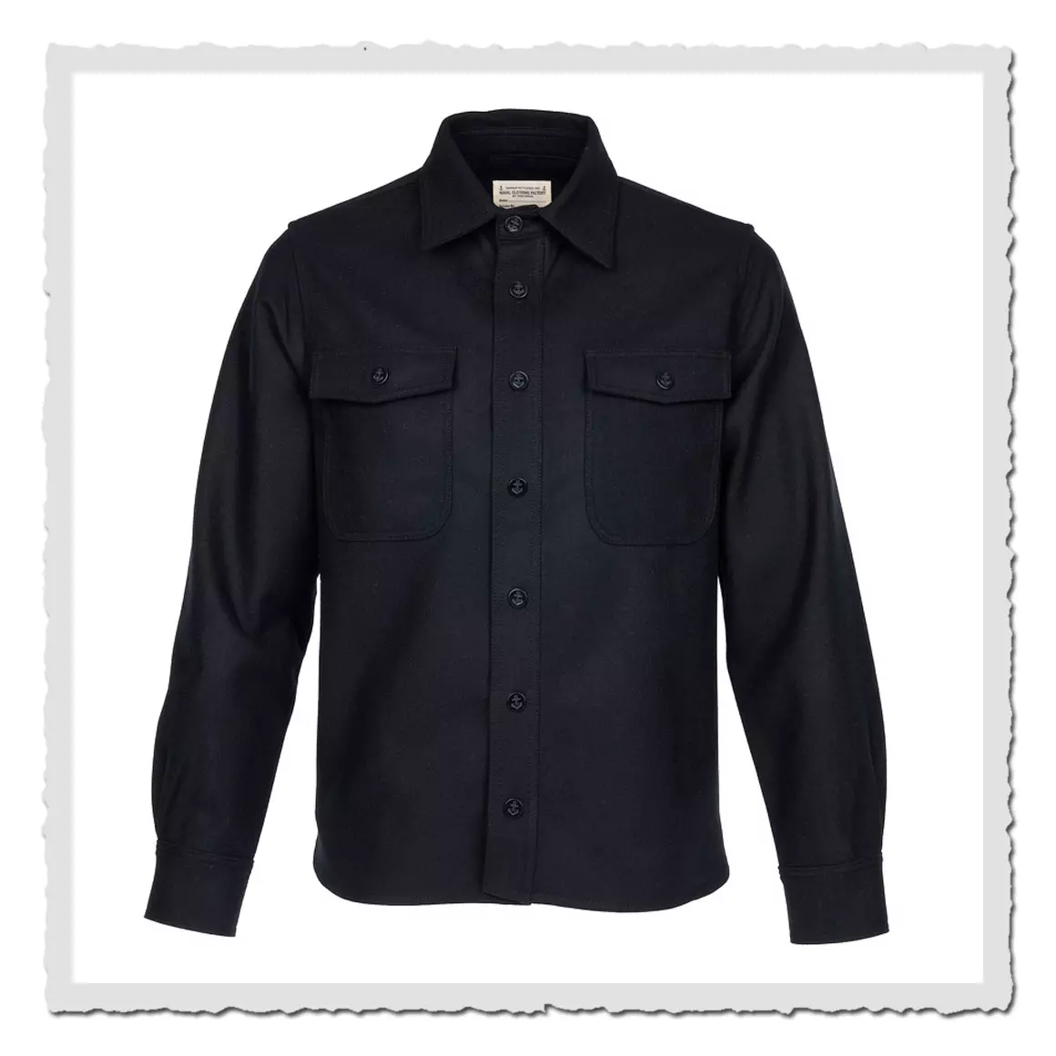 Pike Brothers 1943 CPO Shirt black wool – Herrenhemd aus Wolle im Military-Style