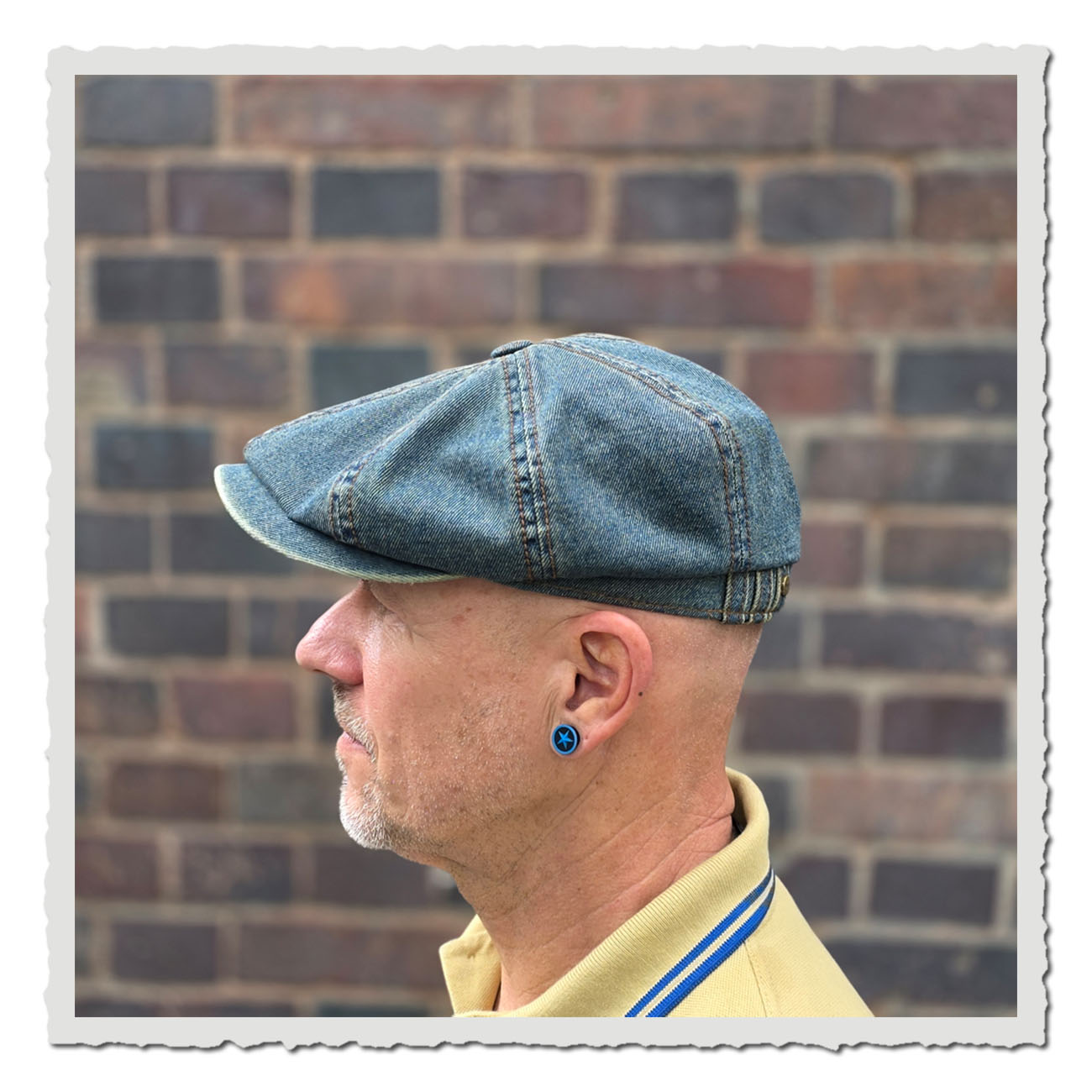 Stetson Cap Hatteras Denim 6841808 27 – Flatcap aus Baumwoll-Denim mit Vintage-Look