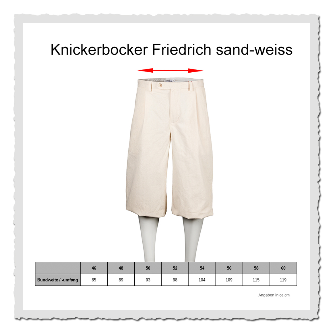 Vintage Herren Golfhose Friedrich sandfarben – klassische Knickerbocker von Retronia